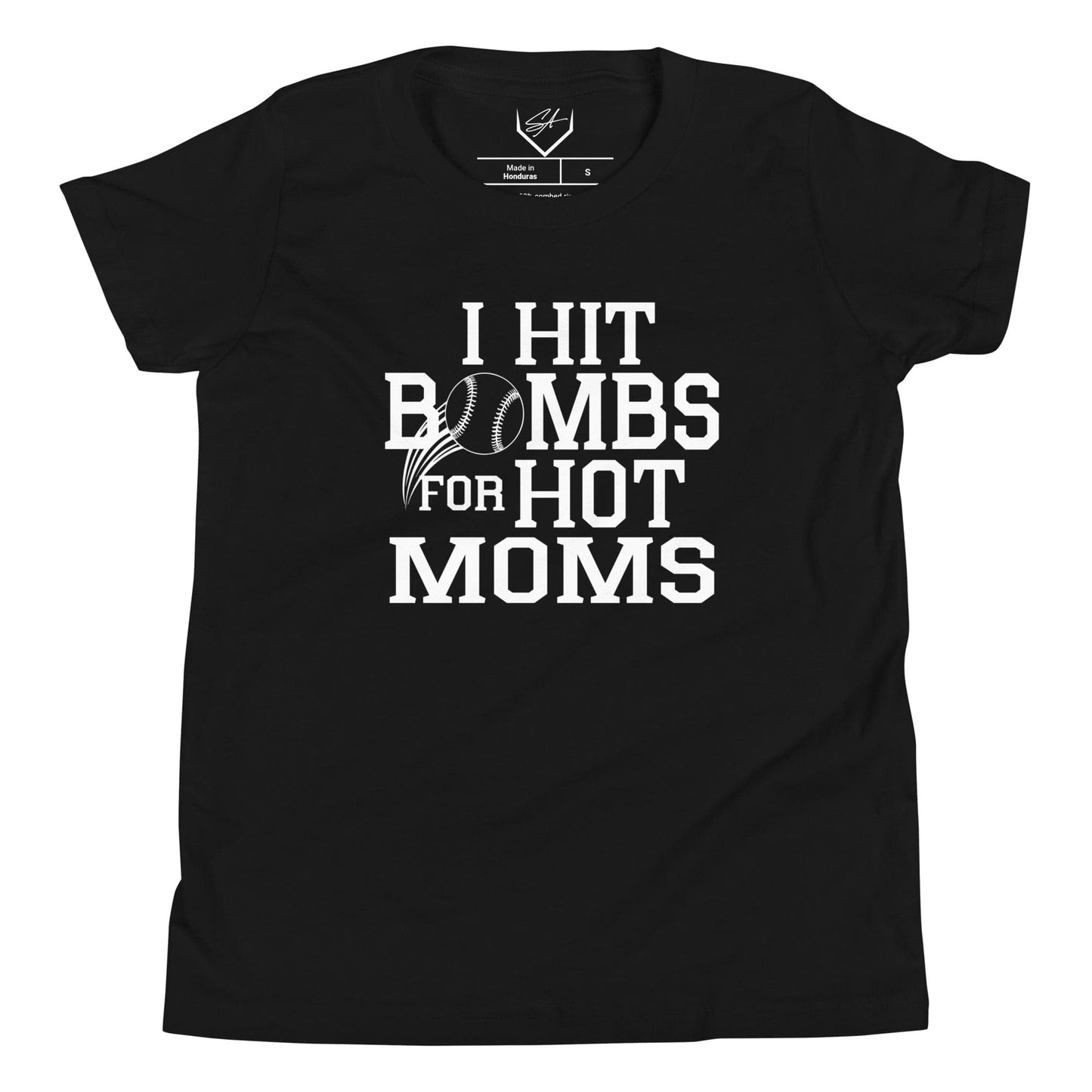 SA Apparel Black / S I Hit Bombs For Hot Moms - Youth Tee