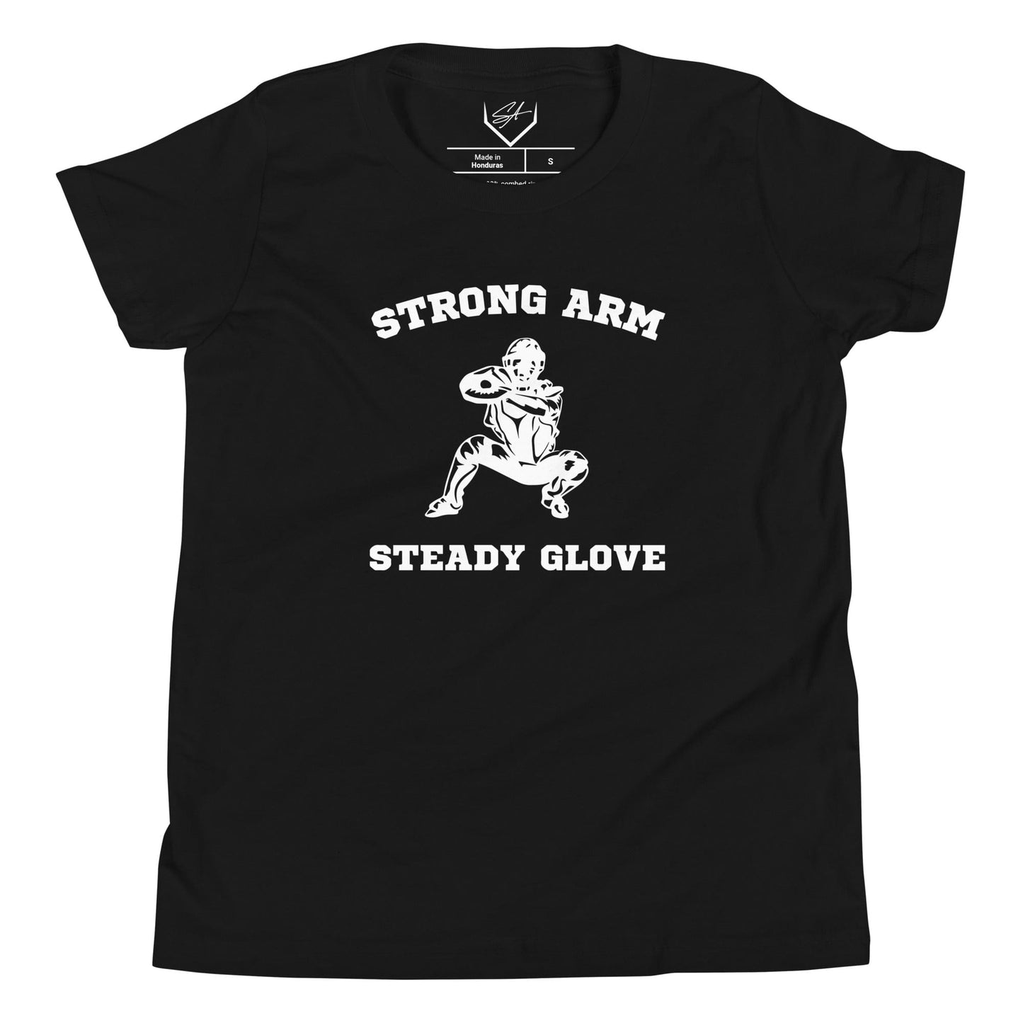 SA Apparel Youth Tee Black / S Strong Arm, Steady Glove - Youth Tee