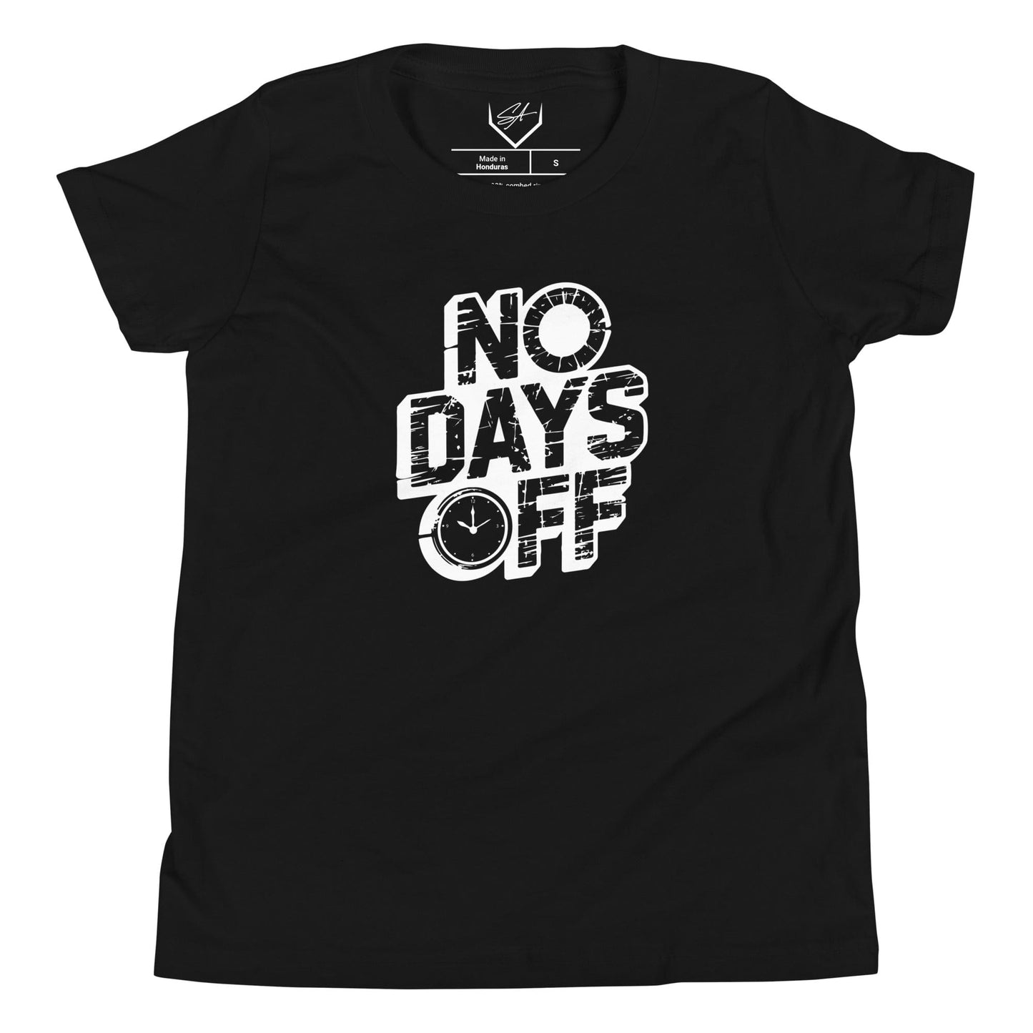 SA Apparel Black / S No Days Off - Youth Tee