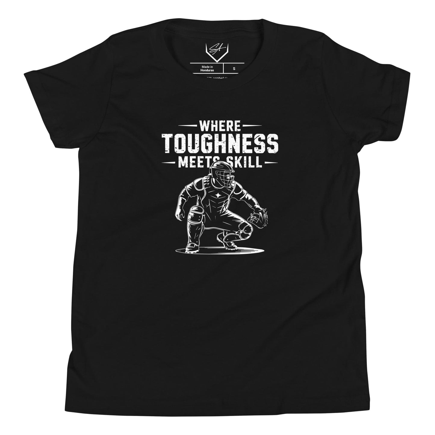 SA Apparel Black / S Where Toughness Meets Skill - Youth Tee