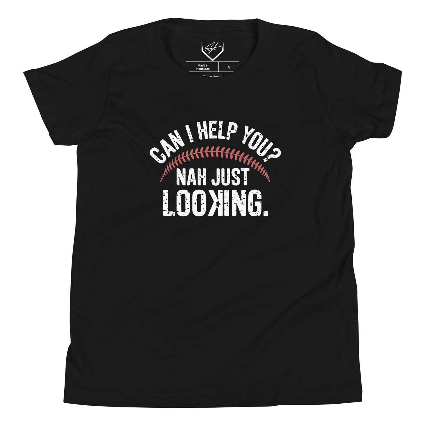 SA Apparel Youth Tee Black / S Can I Help You? Nah Just Looking - Youth Tee