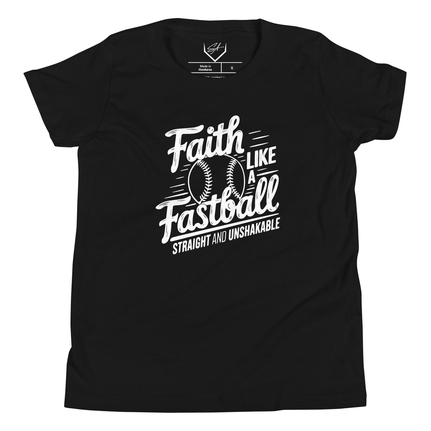 SA Apparel Youth Tee Black / S Faith Like A Fastball - Youth Tee