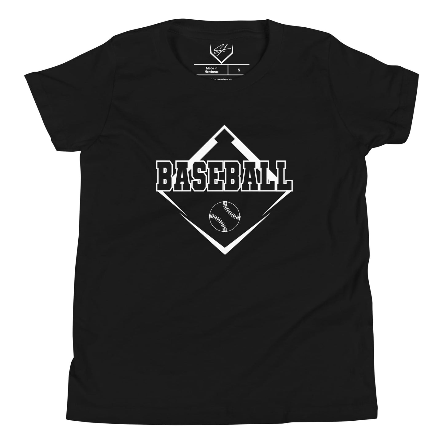 SA Apparel Black / S Baseball - Youth Tee