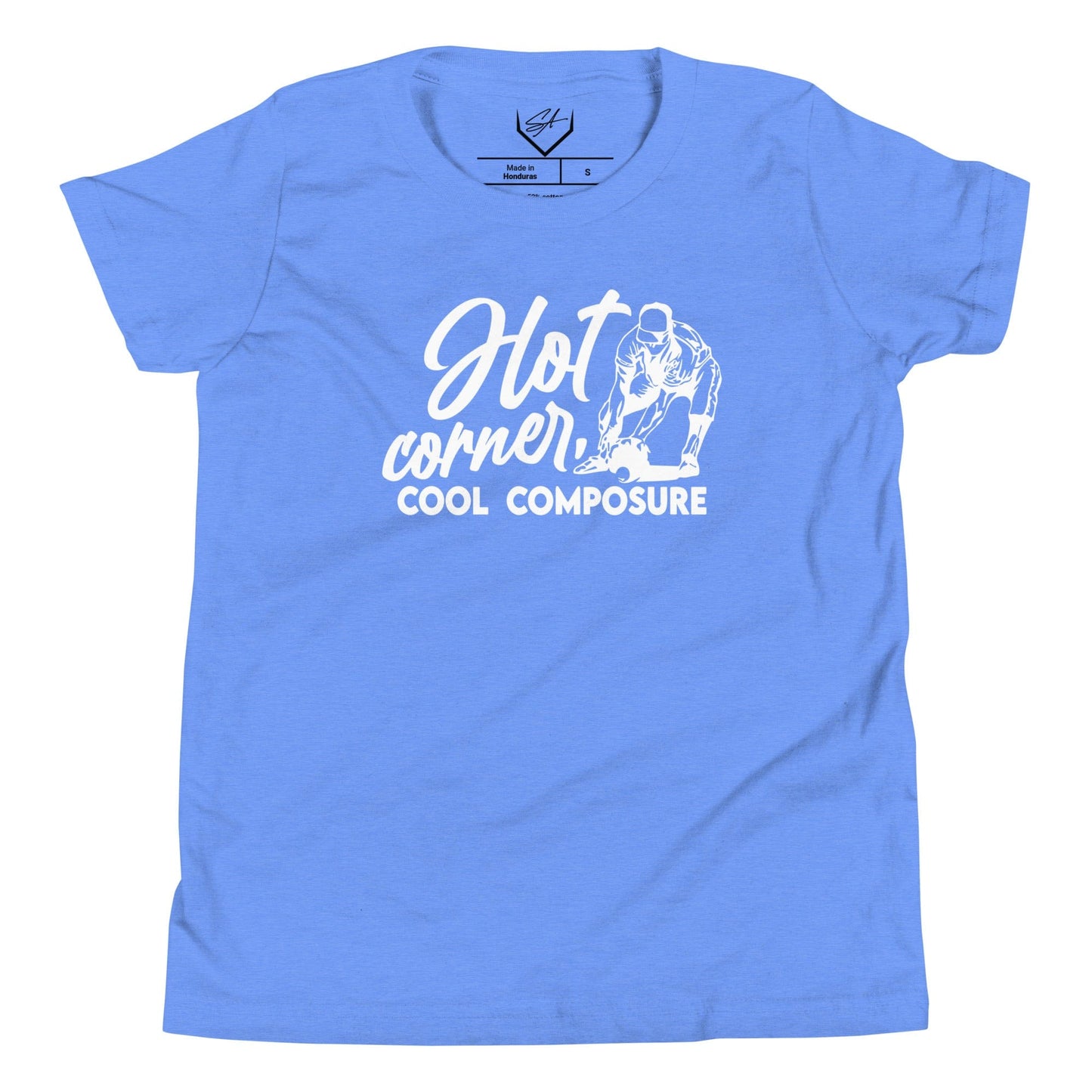 SA Apparel Youth Tee Heather Columbia Blue / S Hot Corner Cool Composure - Youth Tee
