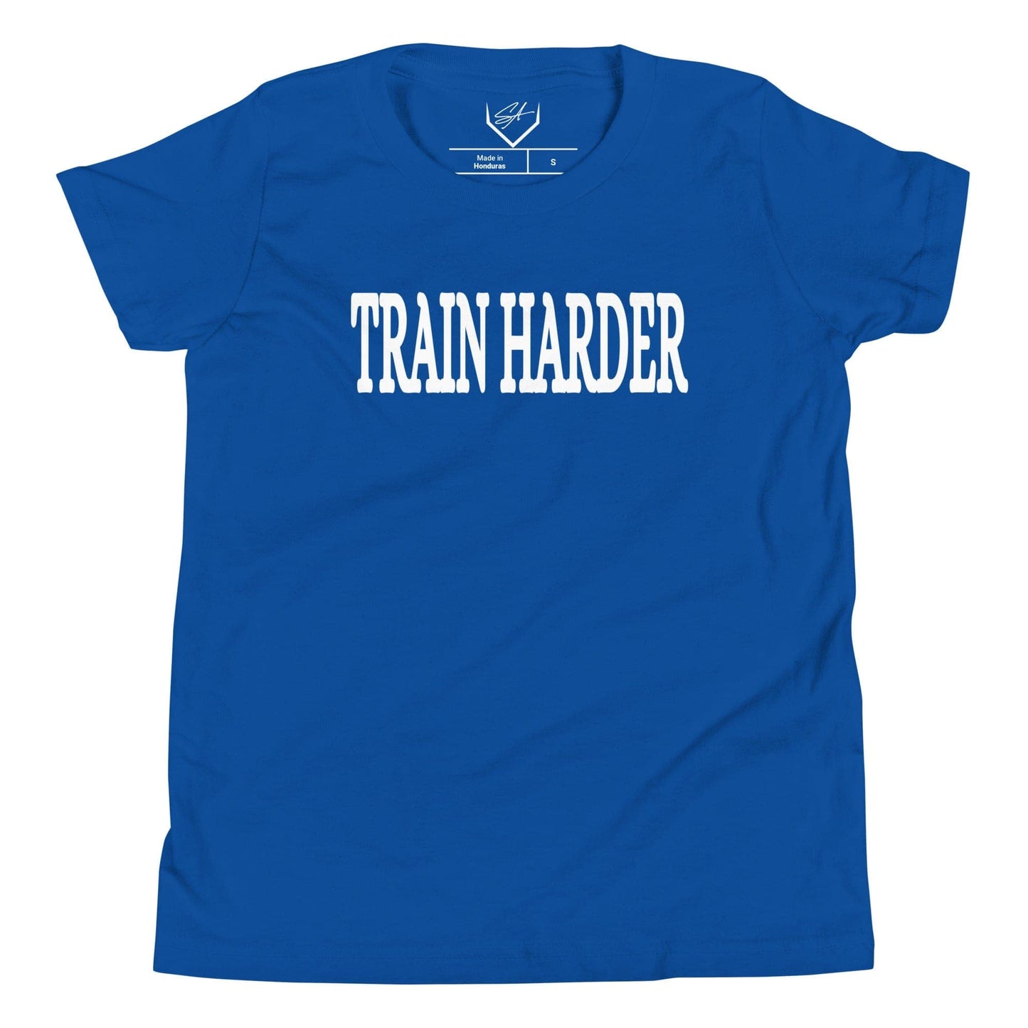 SA Apparel True Royal / S Train Harder - Youth Tee