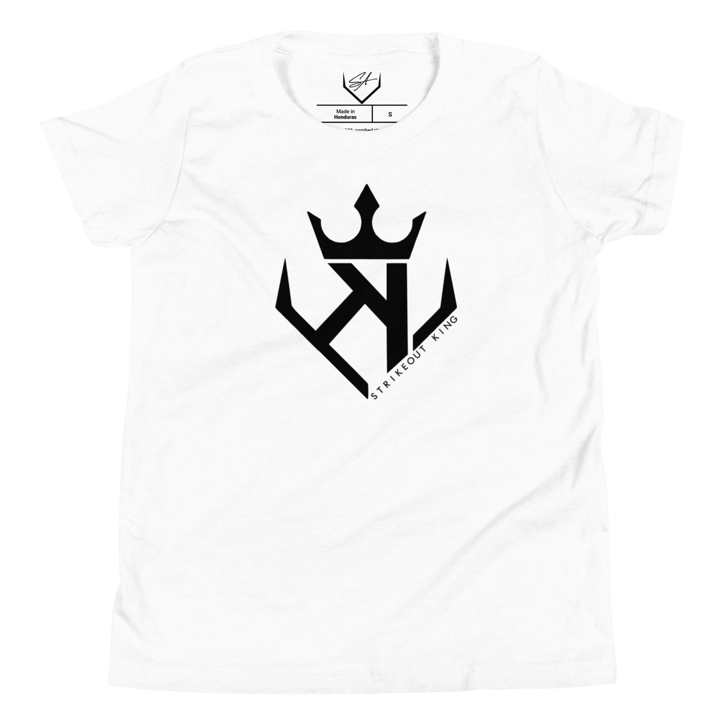 SA Apparel White / S Strikeout King - Youth Tee
