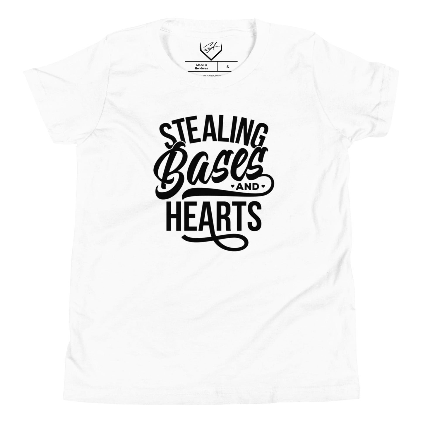 SA Apparel Youth Tee White / S Stealing Bases And Hearts - Youth Tee