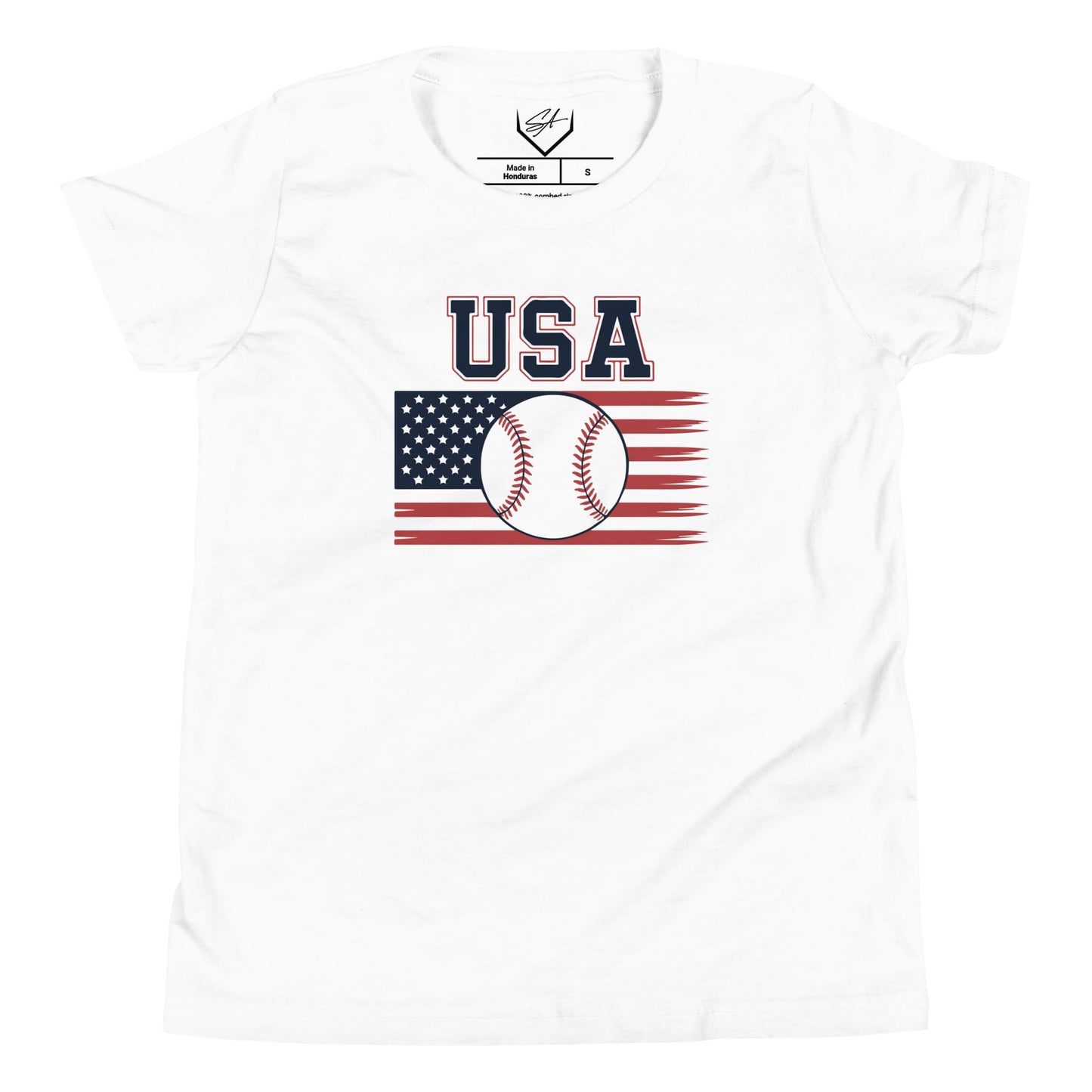 SA Apparel White / S USA - Youth Tee