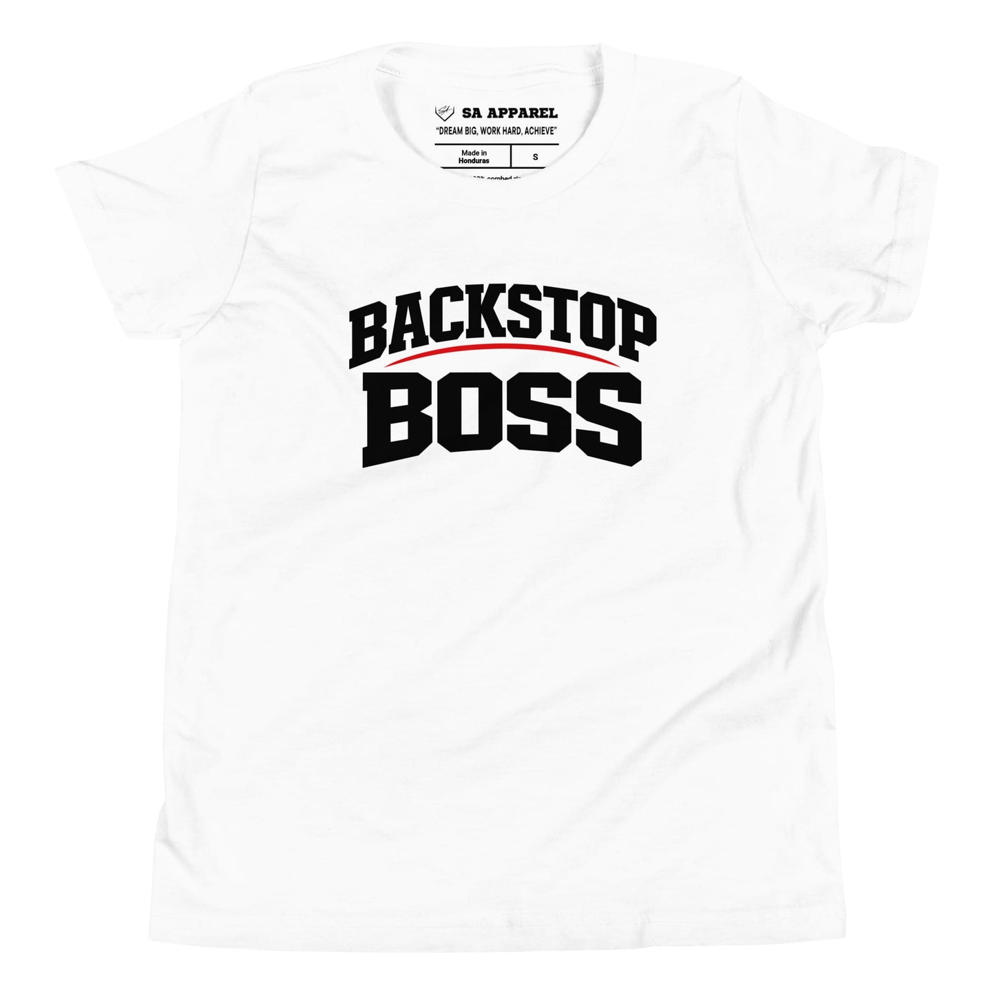 SA Apparel Youth Tee White / S / Soft Style/Cotton Backstop Boss - Youth Tee