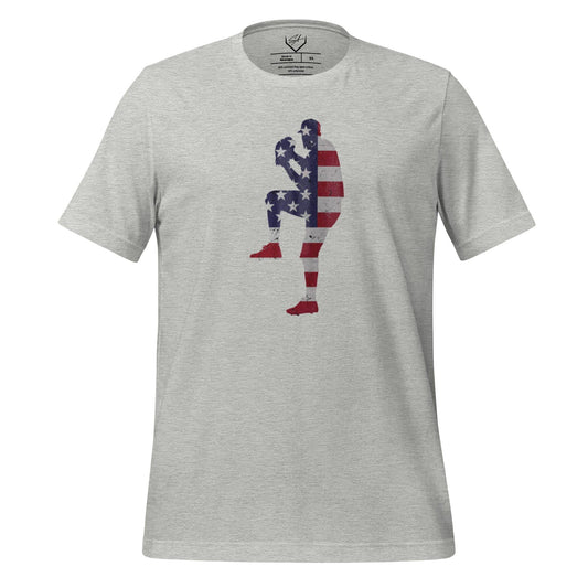 American Flag Baseball Pitcher - Adult Tee - SA Apparel
