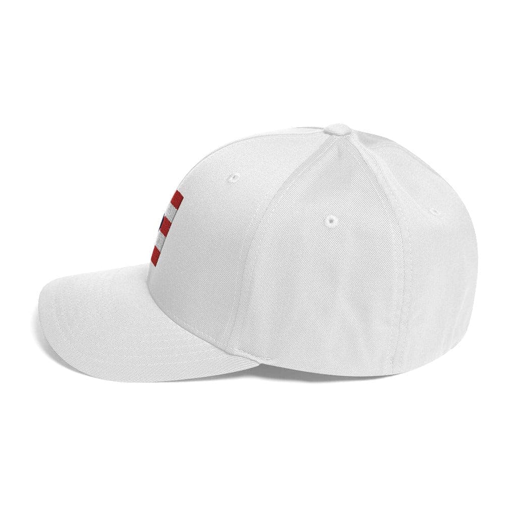 American Flag Strikeout - Flexfit Hat - SA Apparel