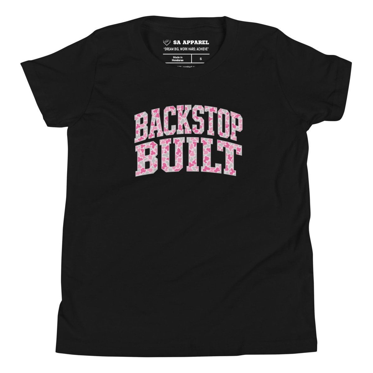 Backstop Built Camo Softball - Youth Tee - SA Apparel