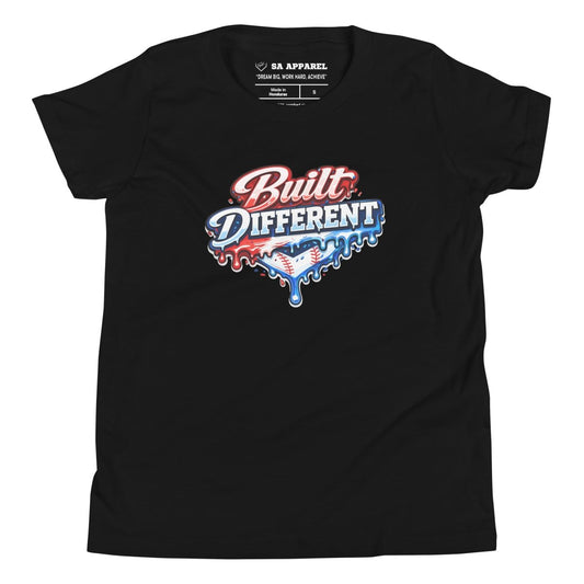 Built Different Baseball - Youth Tee - SA Apparel