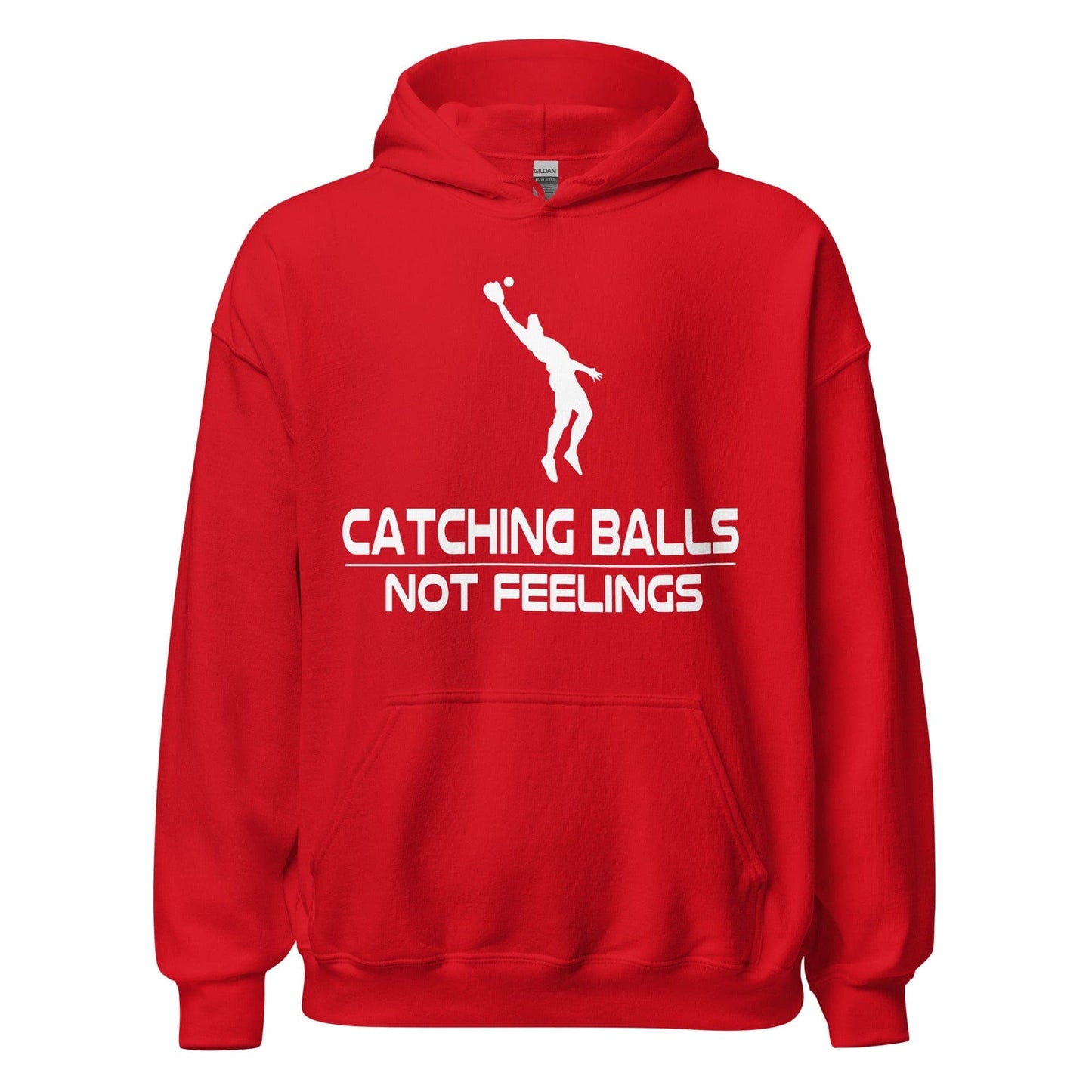 Catching Balls Not Feelings Baseball - Adult Hoodie - SA Apparel