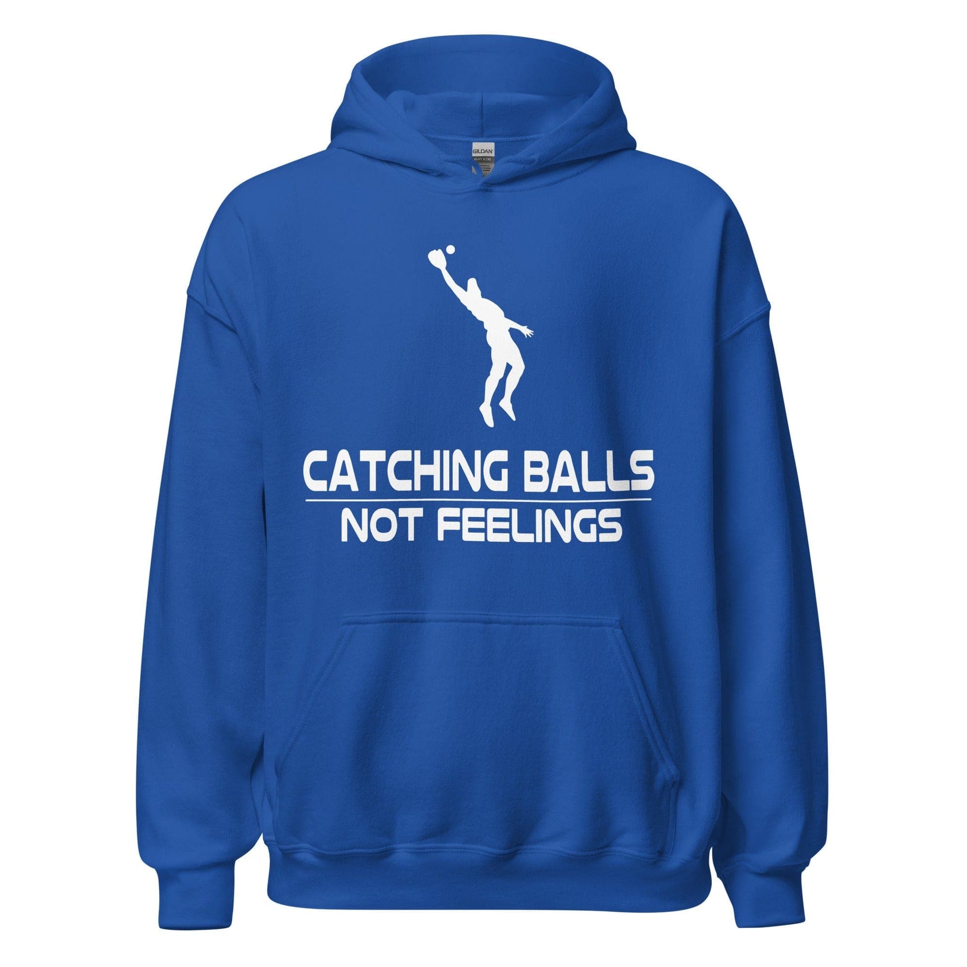 Catching Balls Not Feelings Baseball - Adult Hoodie - SA Apparel