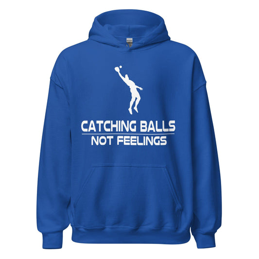 Catching Balls Not Feelings Baseball - Adult Hoodie - SA Apparel