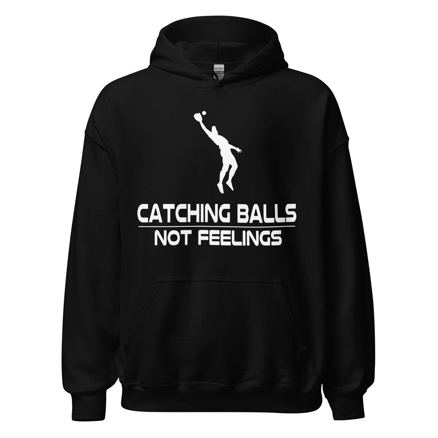 Catching Balls Not Feelings Baseball - Adult Hoodie - SA Apparel