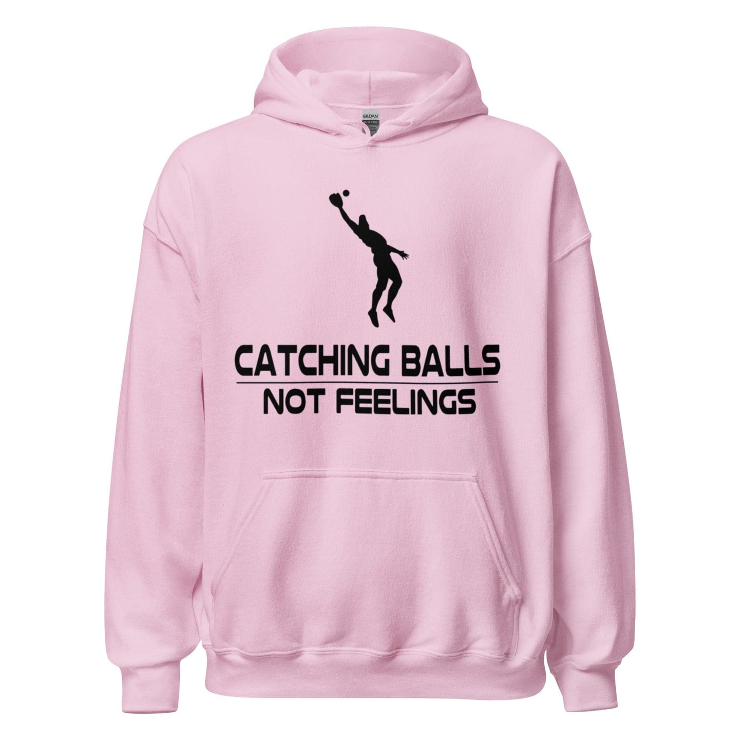 Catching Balls Not Feelings Baseball - Adult Hoodie - SA Apparel