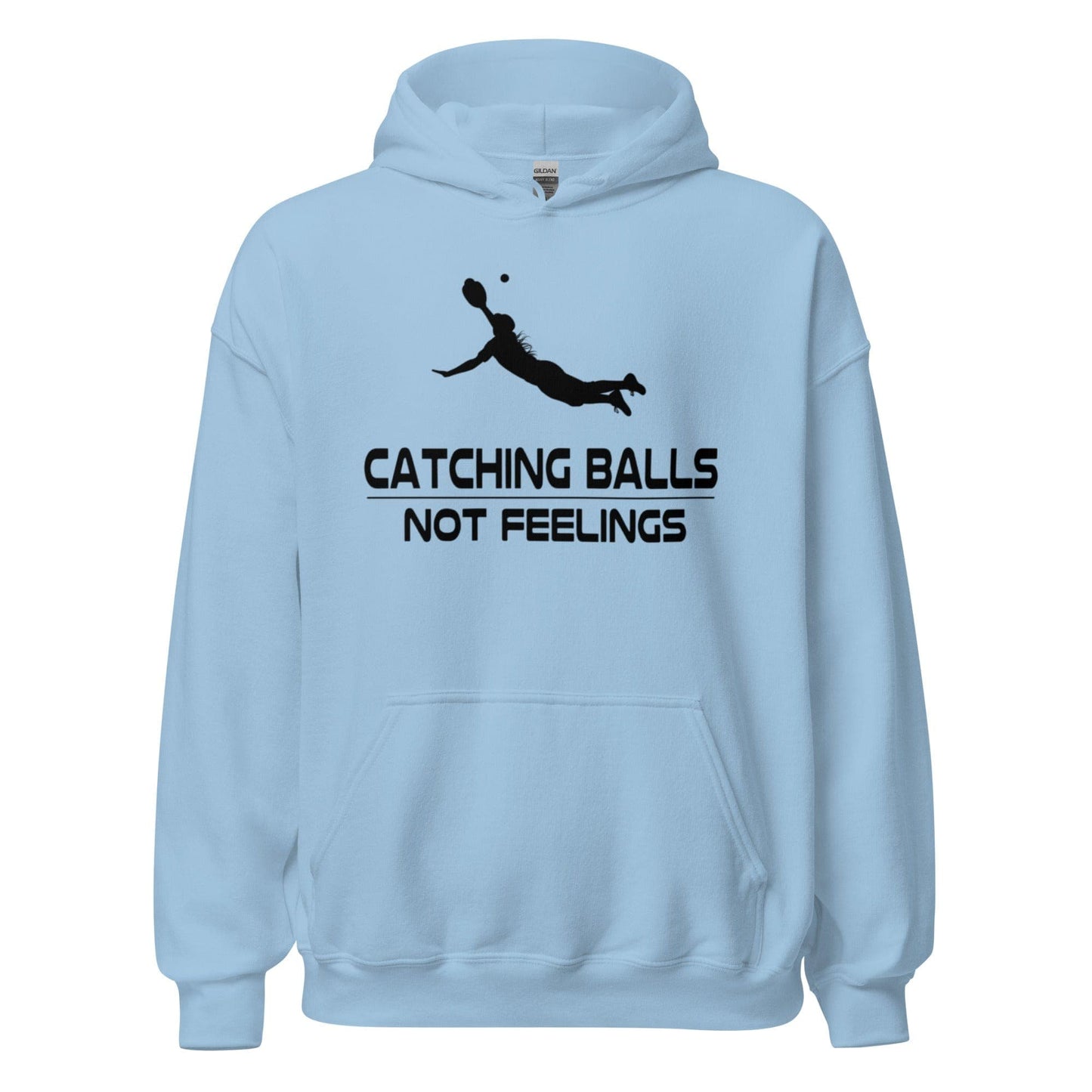 Catching Balls Not Feelings Softball - Adult Hoodie - SA Apparel