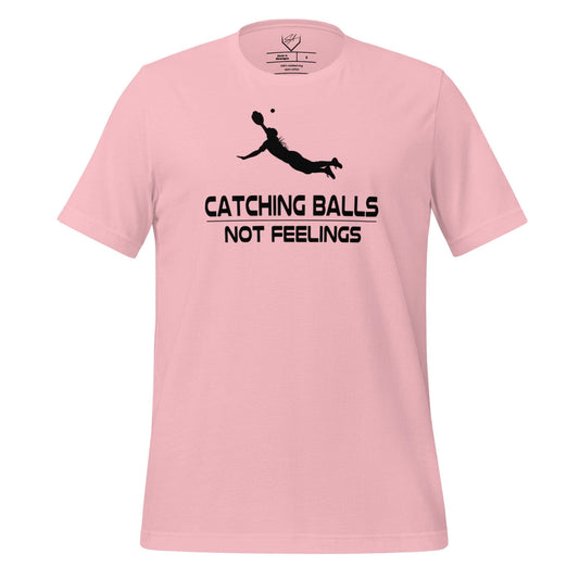 Catching Balls Not Feelings Softball - Adult Tee - SA Apparel