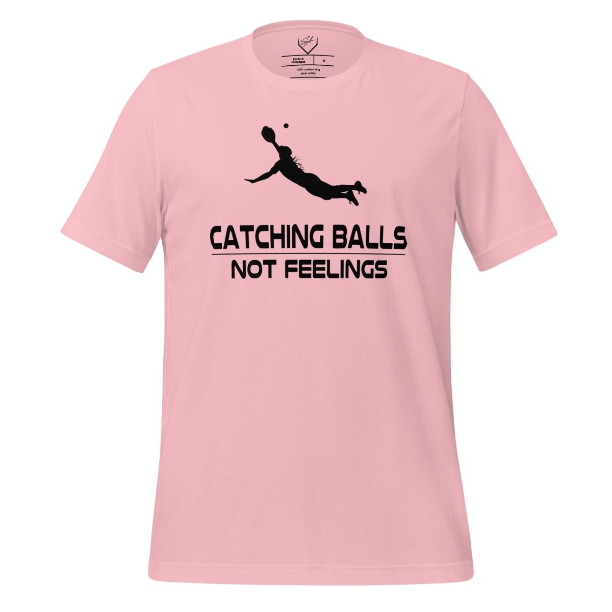 Catching Balls Not Feelings Softball - Adult Tee - SA Apparel