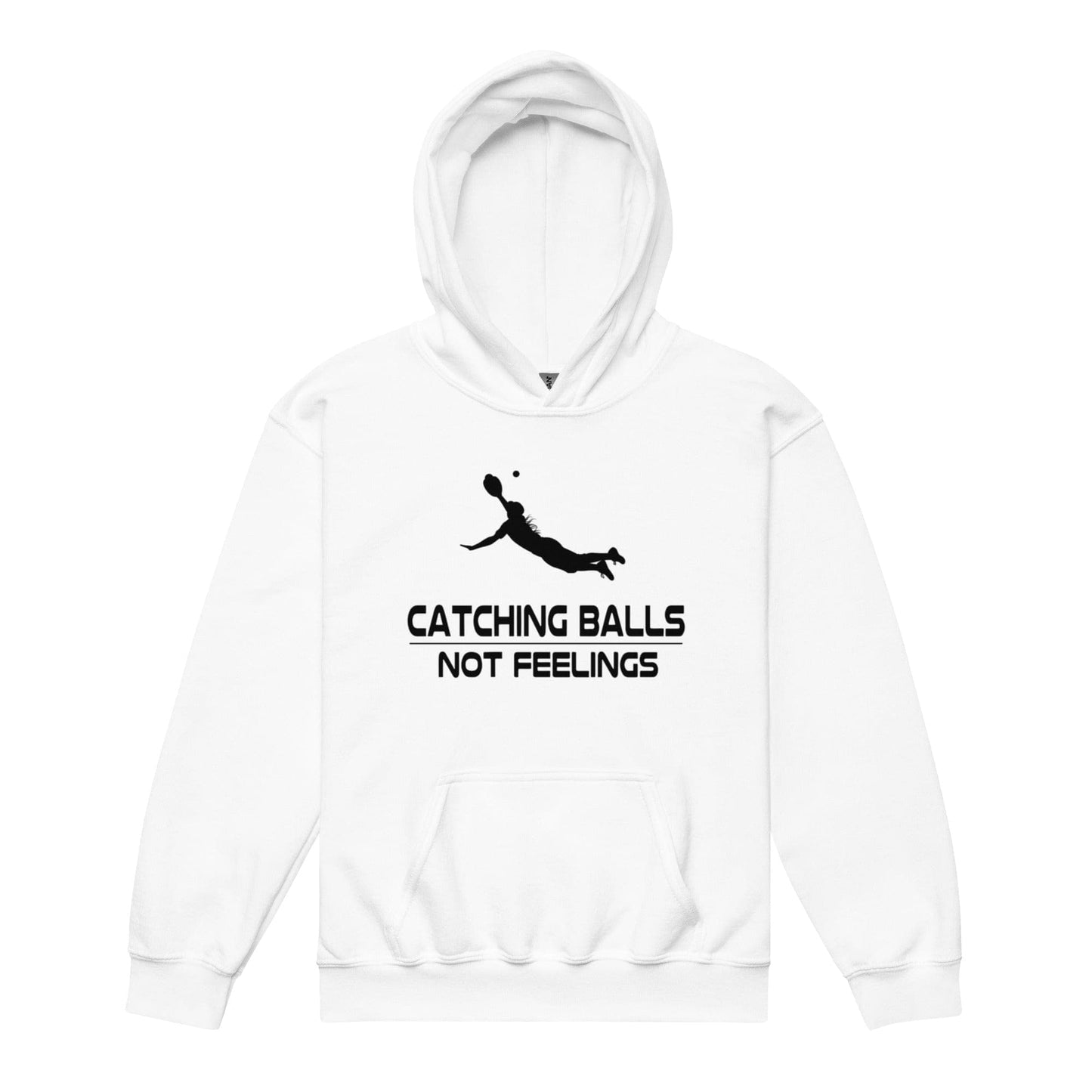 Catching Balls Not Feelings Softball - Youth Hoodie - SA Apparel