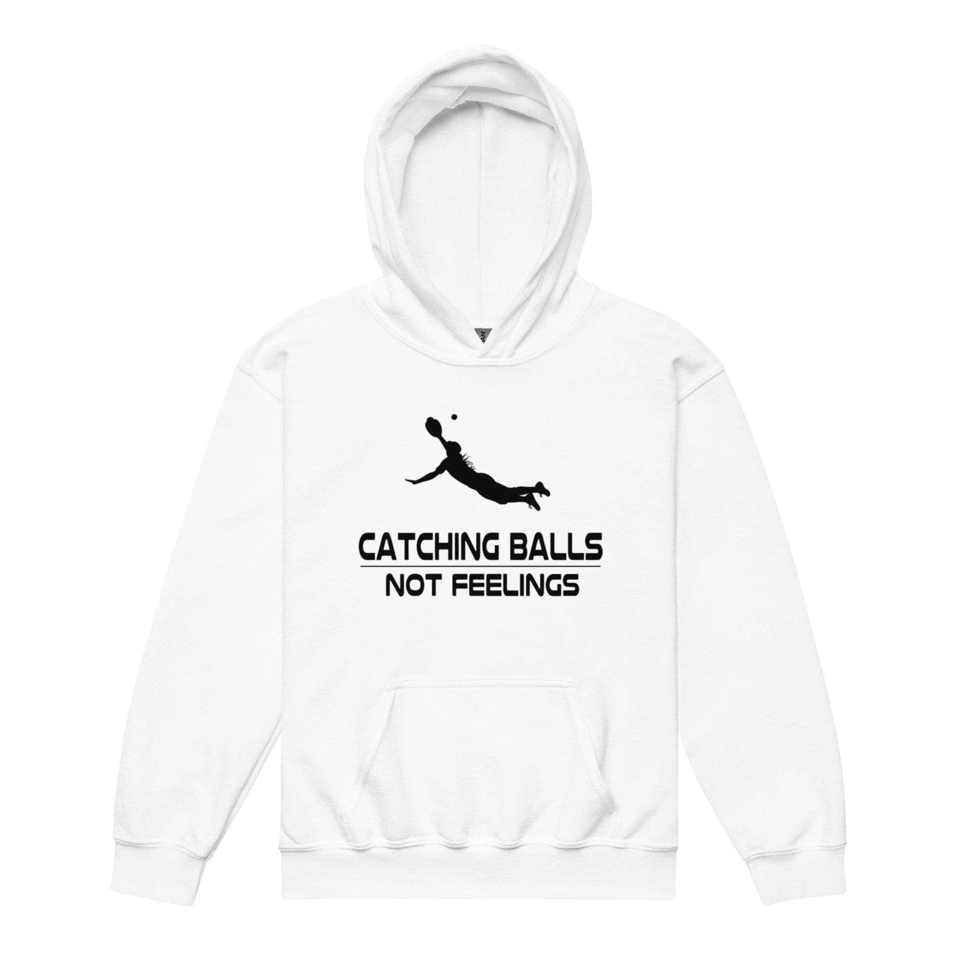 Catching Balls Not Feelings Softball - Youth Hoodie - SA Apparel