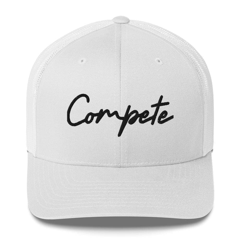 Compete Cursive - Trucker Hat - SA Apparel