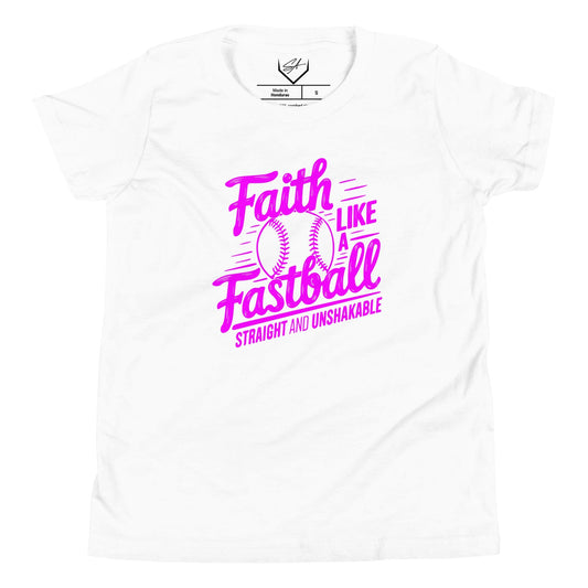 Faith Like A Fastball Softball - Youth Tee - SA Apparel