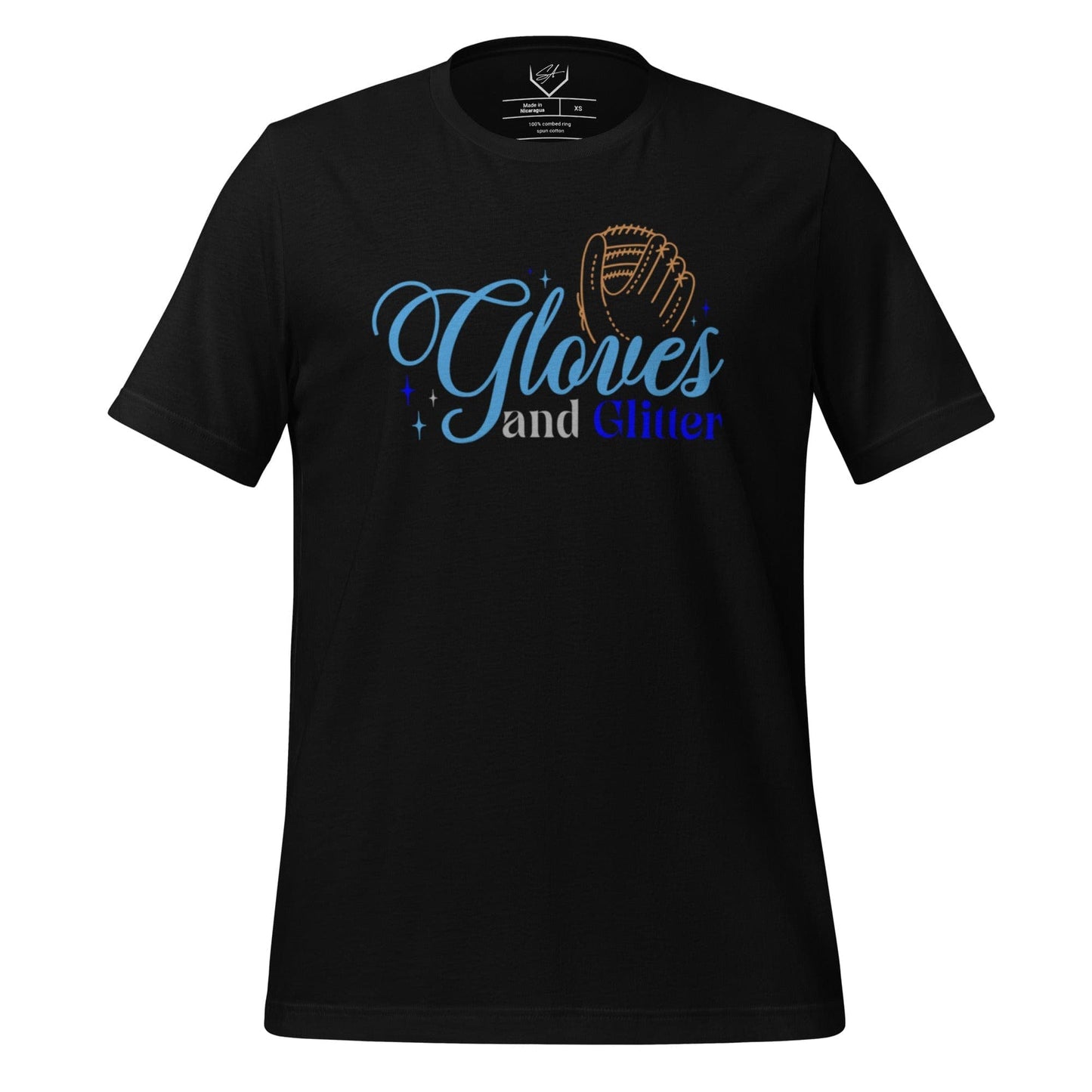 Gloves And Glitter Blue - Adult Tee - SA Apparel