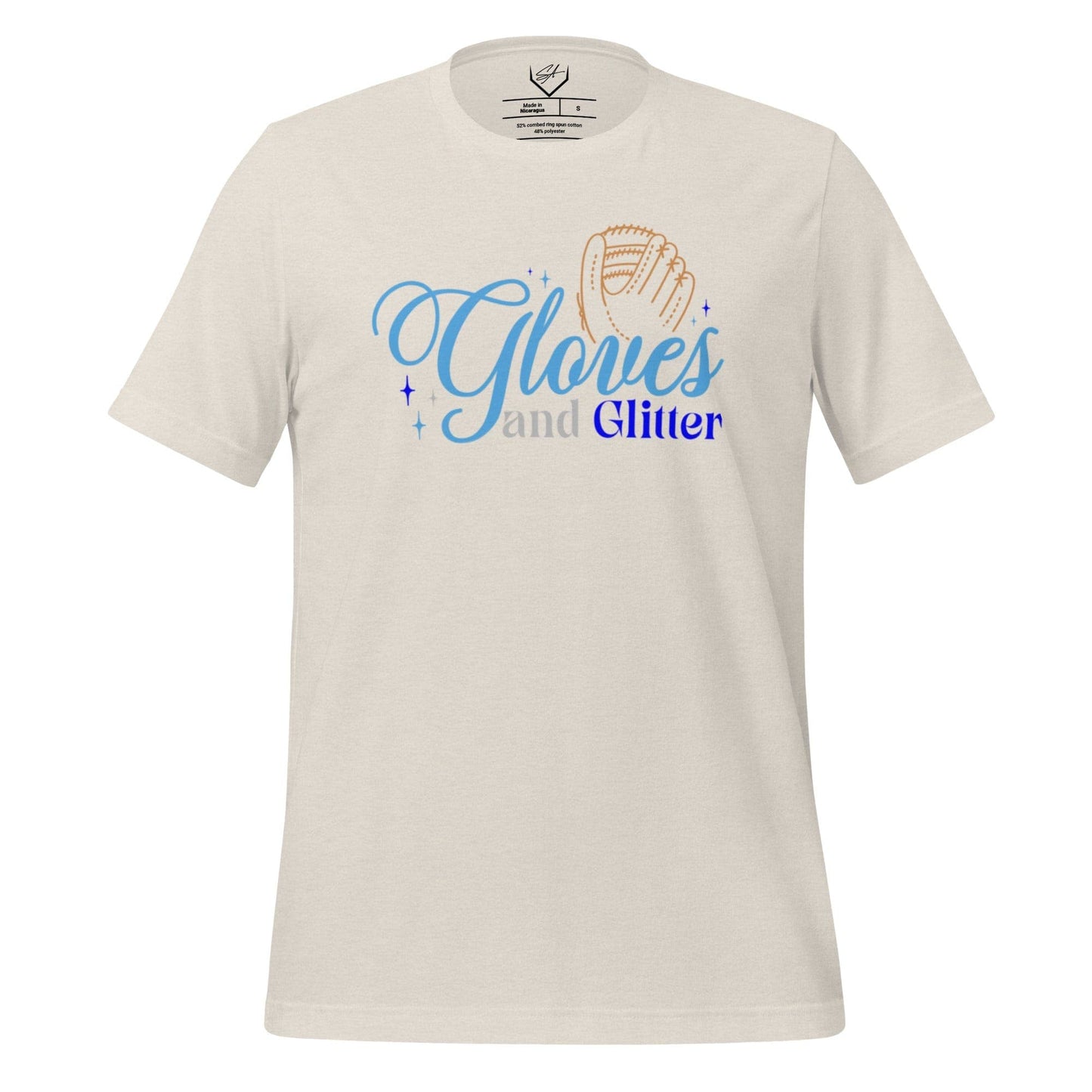Gloves And Glitter Blue - Adult Tee - SA Apparel