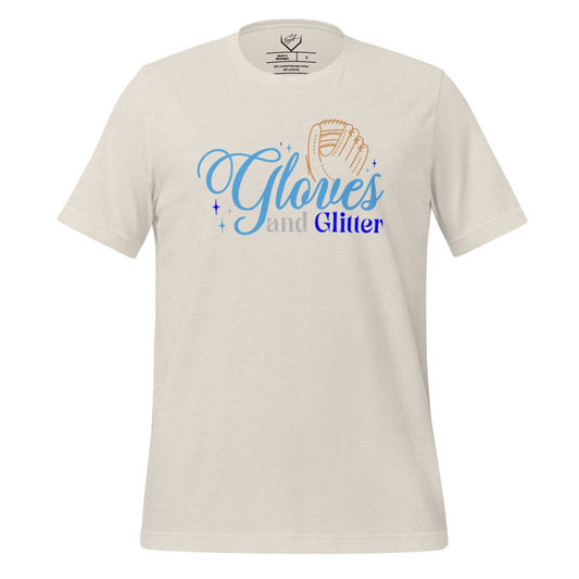 Gloves And Glitter Blue - Adult Tee - SA Apparel