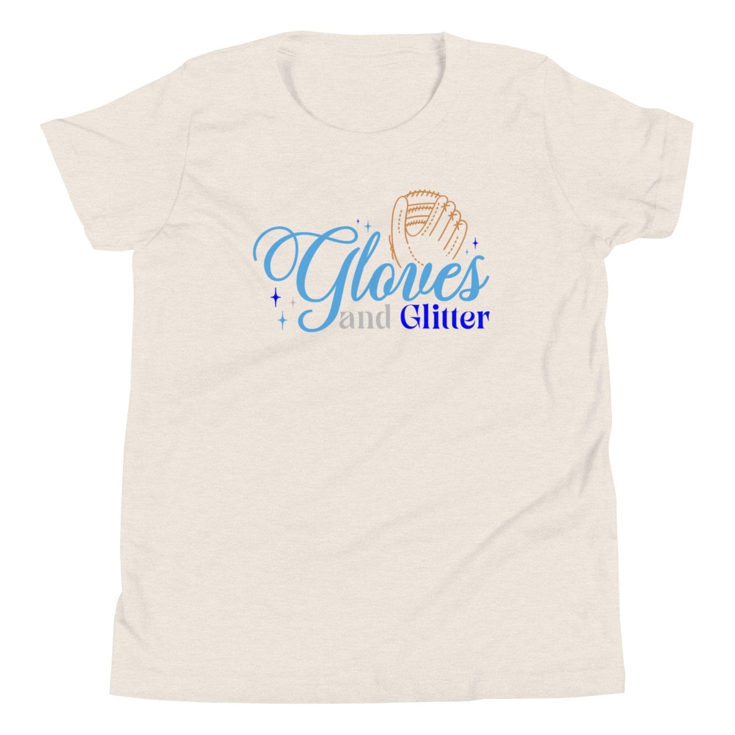 Gloves And Glitter Blue - Youth Tee - SA Apparel