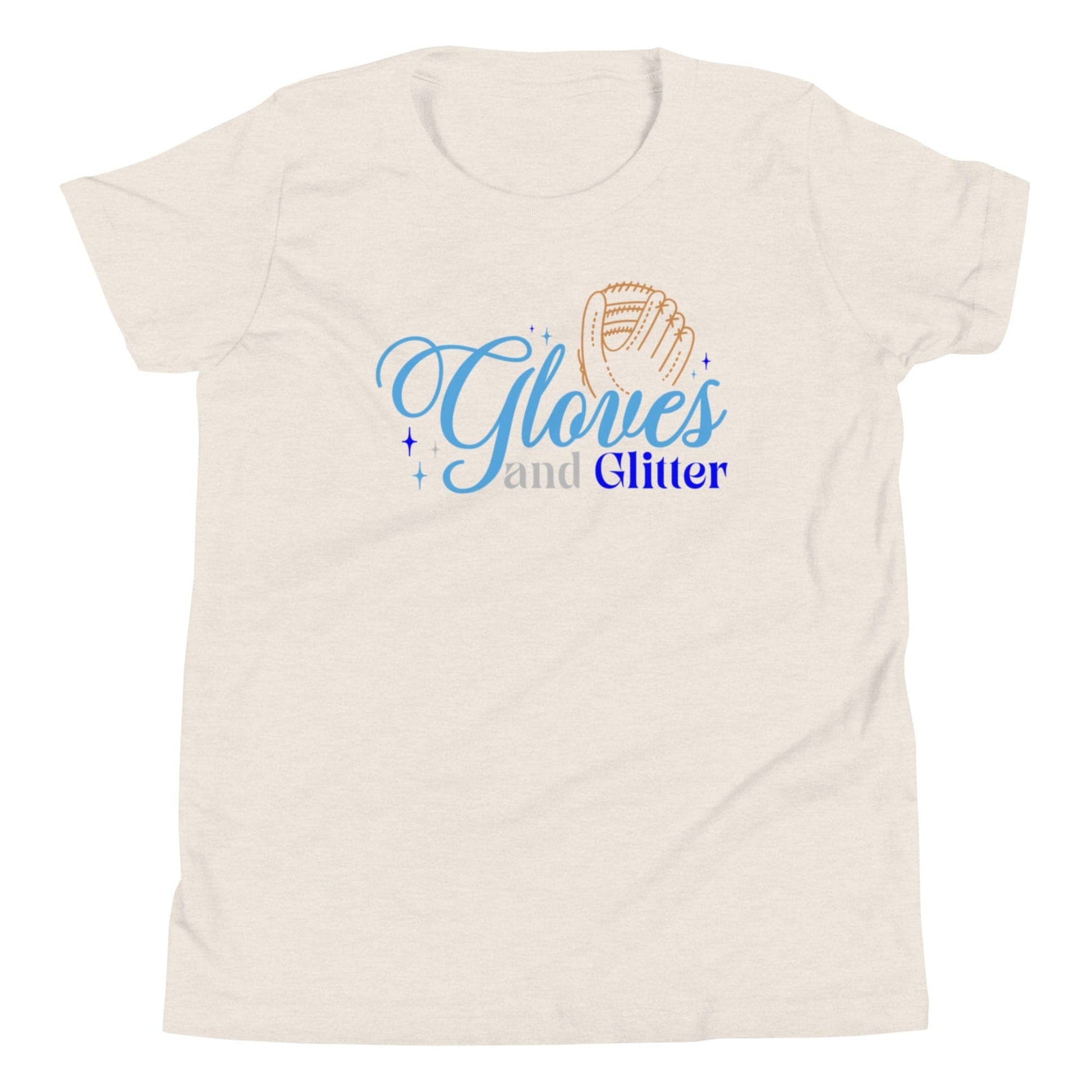 Gloves And Glitter Blue - Youth Tee - SA Apparel