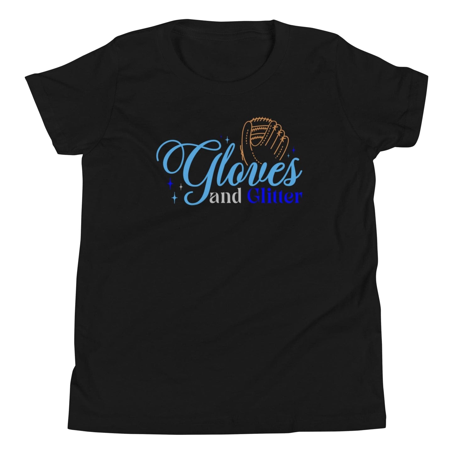 Gloves And Glitter Blue - Youth Tee - SA Apparel