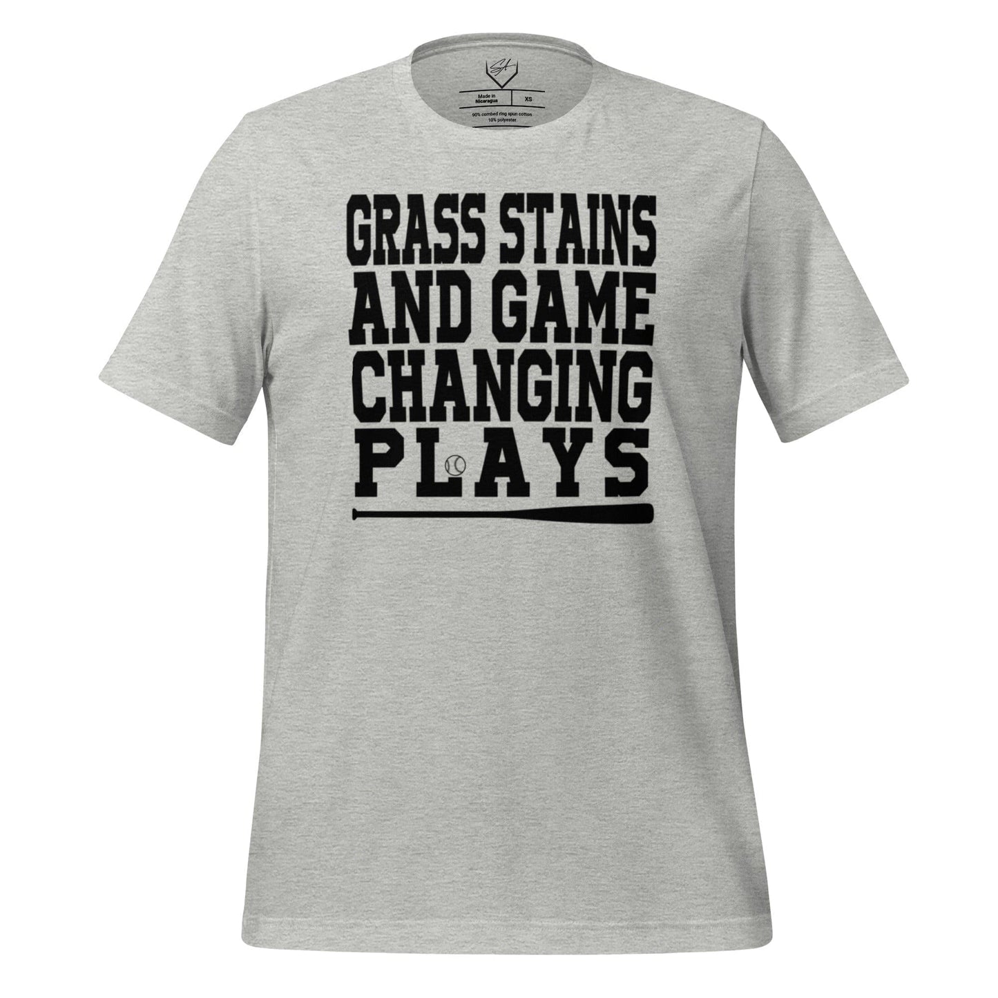 Grass Stains And Game Changing Plays - Adult Tee - SA Apparel