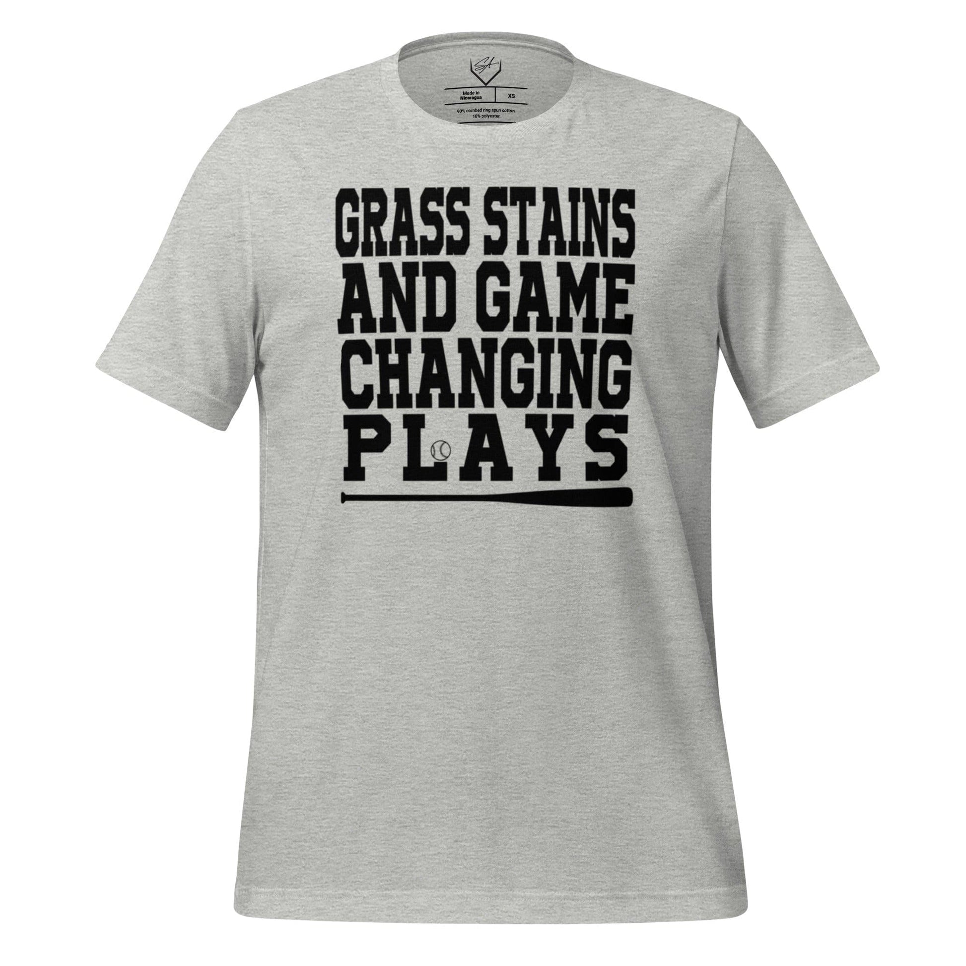 Grass Stains And Game Changing Plays - Adult Tee - SA Apparel