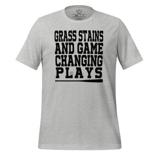 Grass Stains And Game Changing Plays - Adult Tee - SA Apparel
