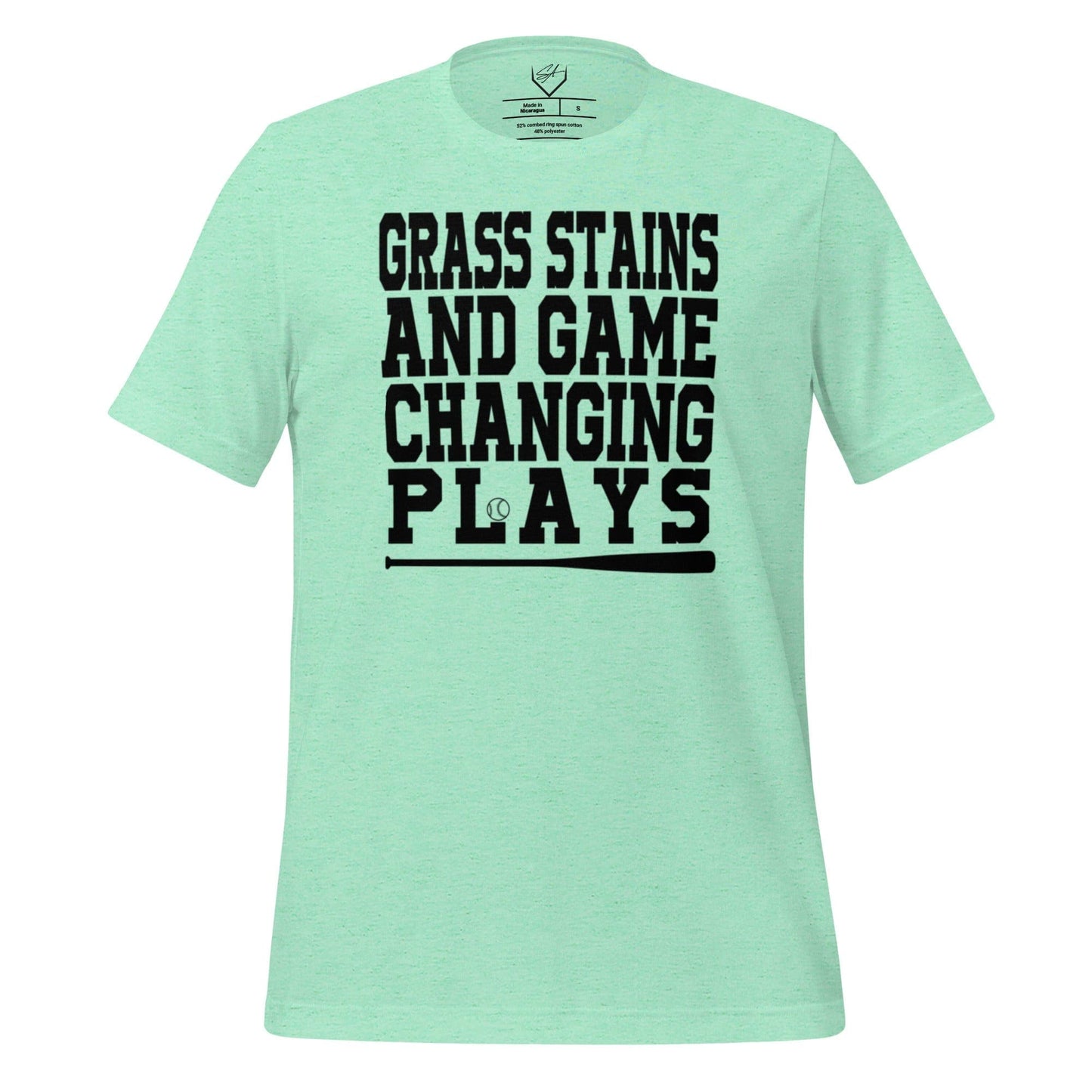 Grass Stains And Game Changing Plays - Adult Tee - SA Apparel