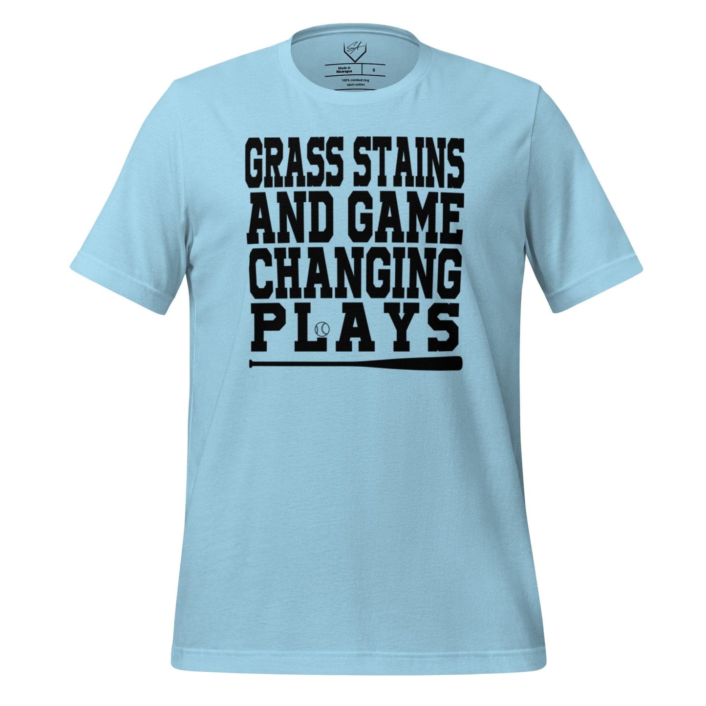 Grass Stains And Game Changing Plays - Adult Tee - SA Apparel