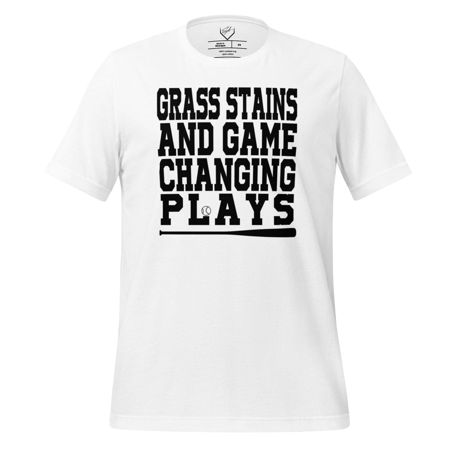 Grass Stains And Game Changing Plays - Adult Tee - SA Apparel