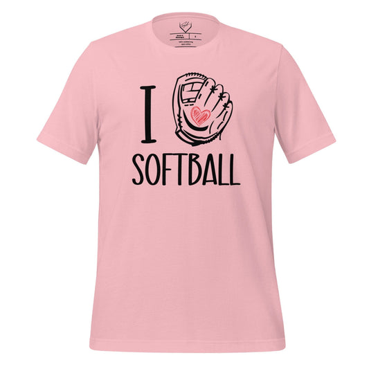 I Glove Softball - Adult Tee - SA Apparel