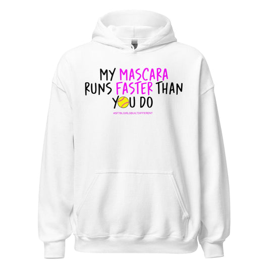My Mascara Runs Faster Than You Do Pink - Adult Hoodie - SA Apparel