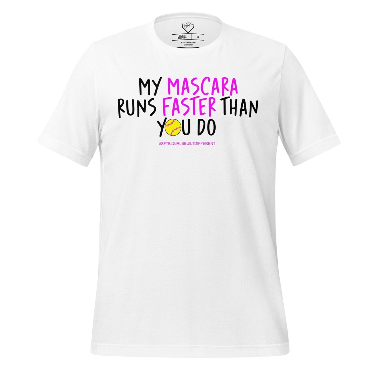 My Mascara Runs Faster Than You Do Pink - Adult Tee - SA Apparel