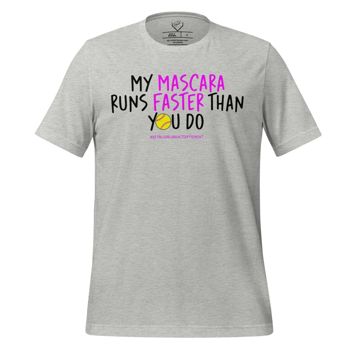 My Mascara Runs Faster Than You Do Pink - Adult Tee - SA Apparel