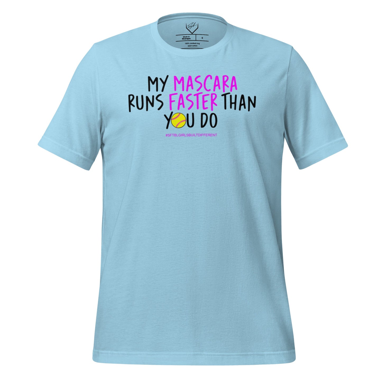 My Mascara Runs Faster Than You Do Pink - Adult Tee - SA Apparel