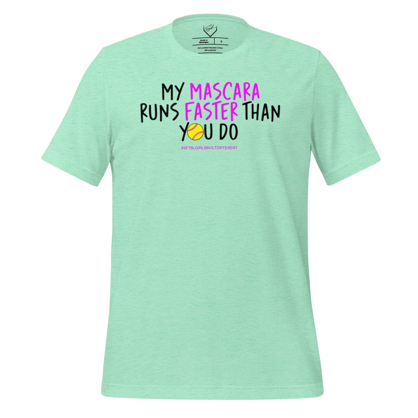 My Mascara Runs Faster Than You Do Pink - Adult Tee - SA Apparel