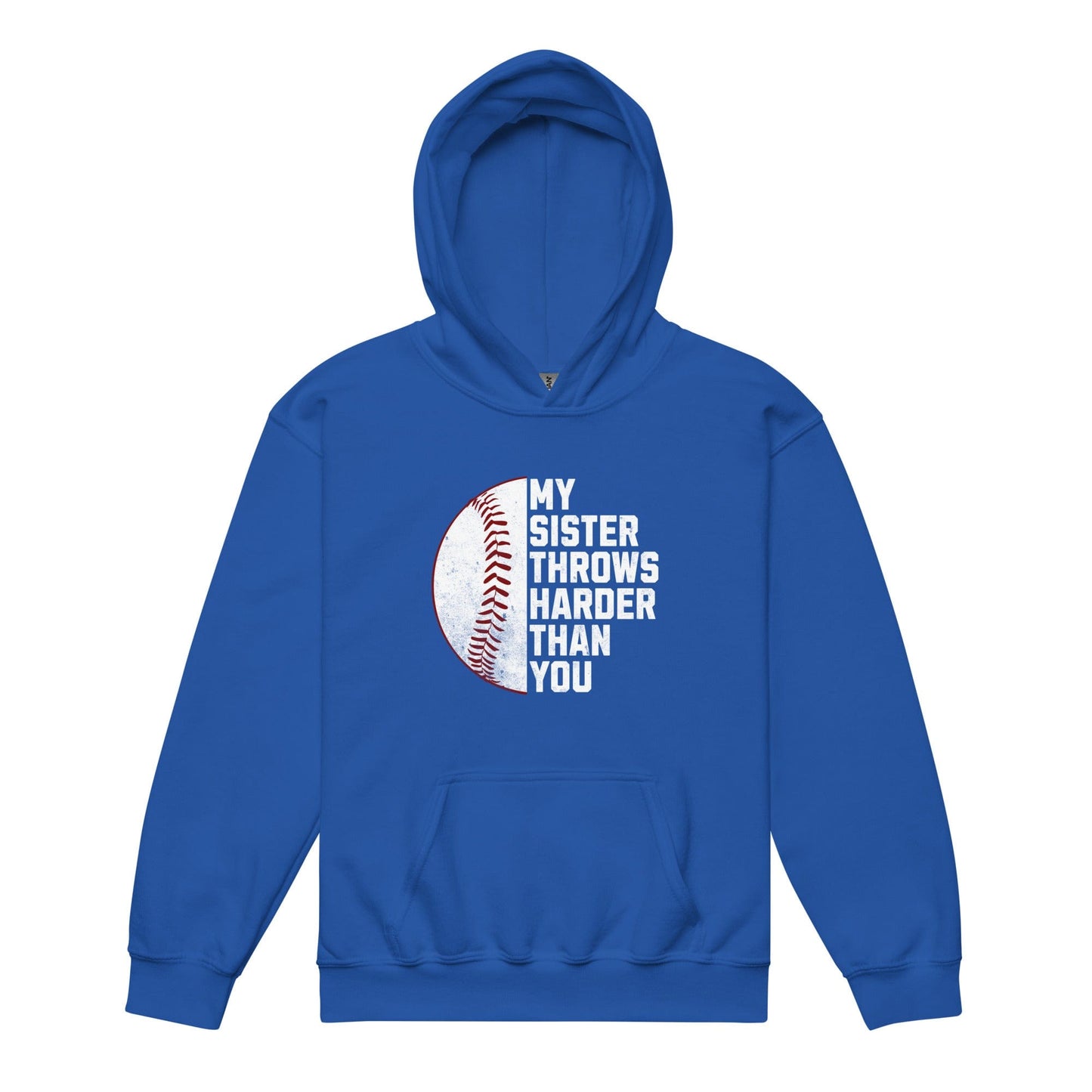 My Sister Throws Harder Than You - Youth Hoodie - SA Apparel