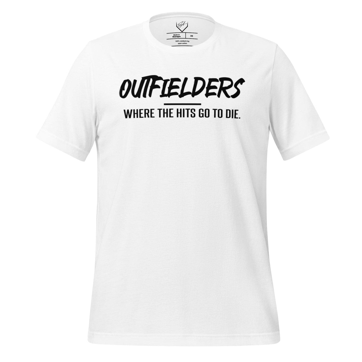 Outfielders: Where The Hits Go To Die - Adult Tee - SA Apparel
