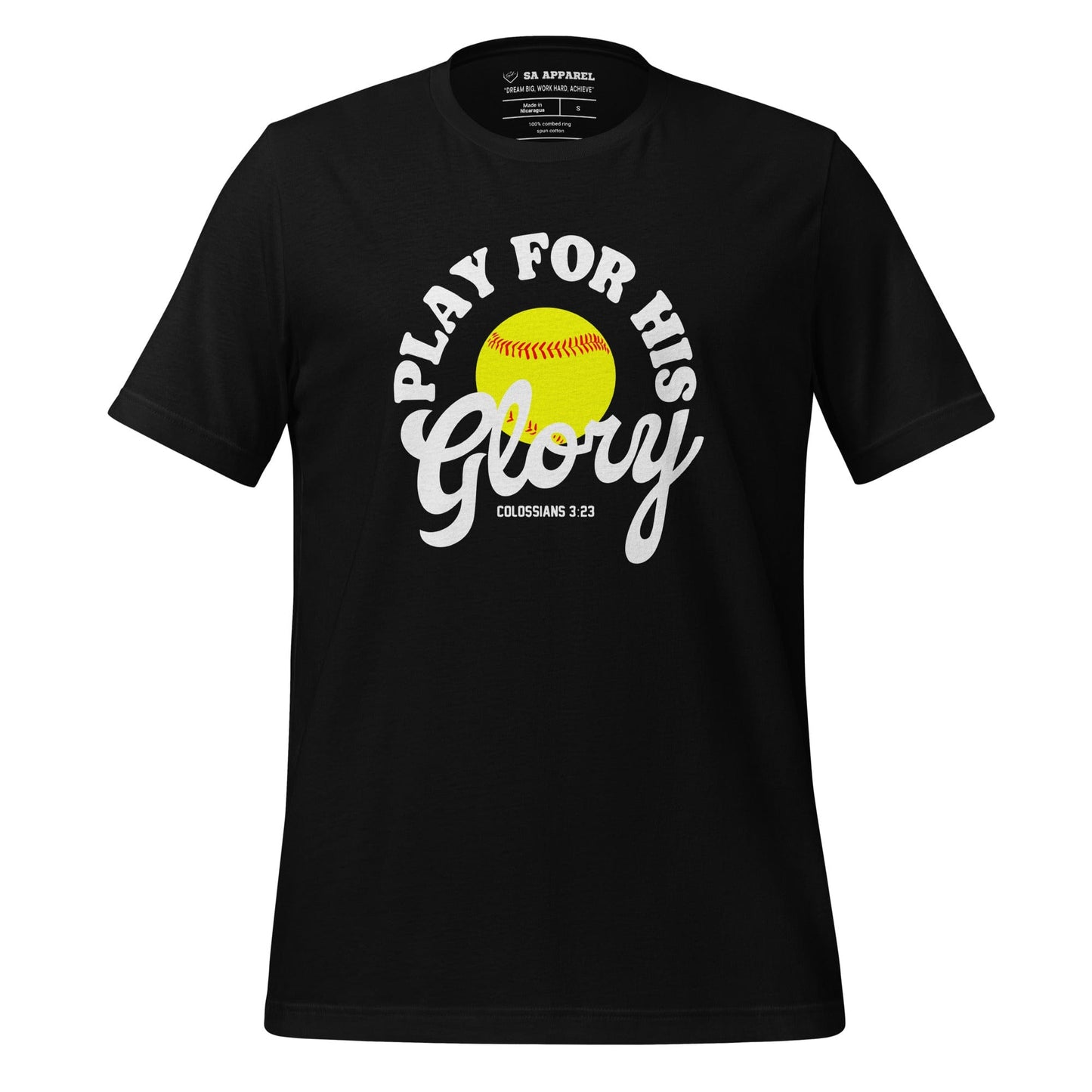 Play For His Glory Softball - Adult Tee - SA Apparel